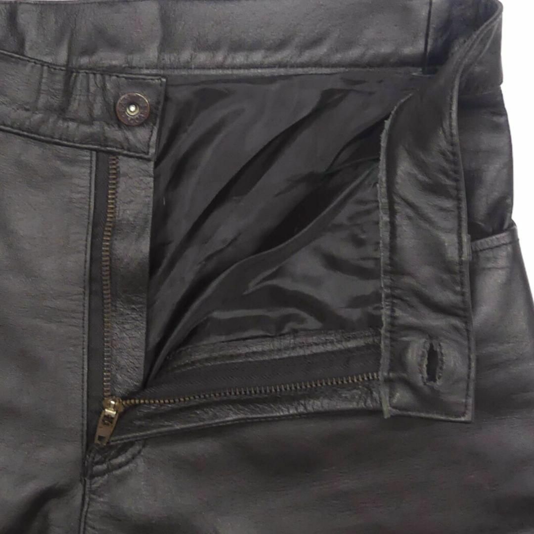 レザーパンツ 本革 イーストコースト ブーツカット 黒 W31 皮 TJ1007 メンズのパンツ(その他)の商品写真