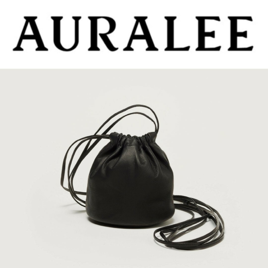 AURALEE(オーラリー)のAURALEE LEATHER SMALL ROUND STRING POUCH メンズのバッグ(その他)の商品写真