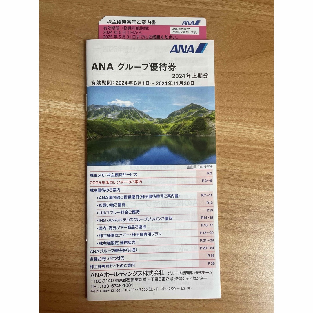 ANA(全日本空輸)(エーエヌエー(ゼンニッポンクウユ))のANA株主優待券1セット チケットの優待券/割引券(その他)の商品写真