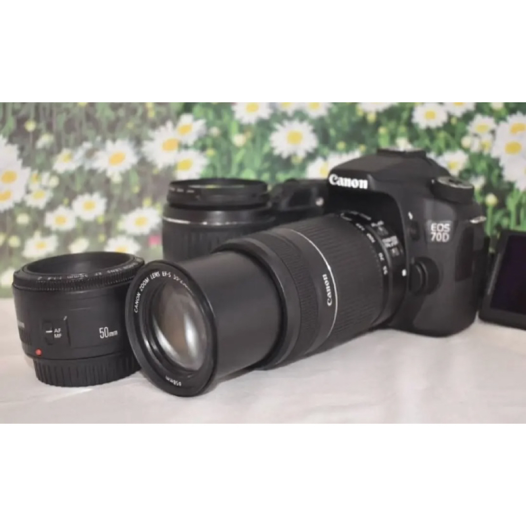 ❤Canon EOS 70D トリプル❤爆速連写一眼レフ WiFi搭載 ❤Canon EOS 70D トリプル❤爆速連写一眼レフ WiFi搭載
