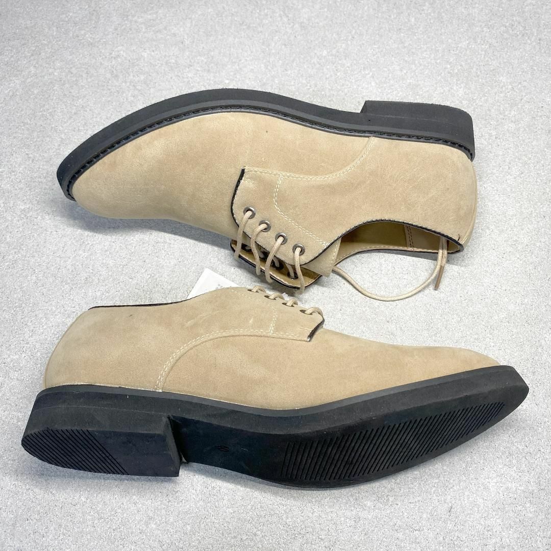 サンエープラス 40 25㎝相当 プレーンシューズ ベージュ メンズの靴/シューズ(ドレス/ビジネス)の商品写真