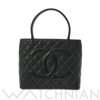 シャネル(CHANEL)の中古 シャネル CHANEL A01804 7番台 レディース トートバッグ ブラック /ゴールド金具 キャビアスキン(ショルダーバッグ)