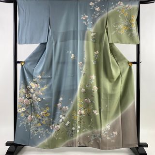 訪問着 身丈160cm 裄丈64.5cm 正絹 美品 名品 【中古】(着物)