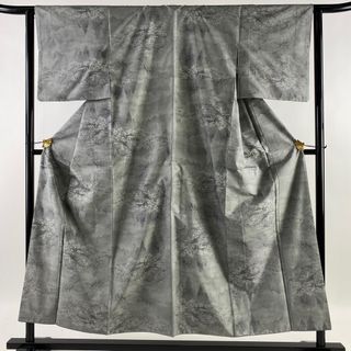 紬 身丈154cm 裄丈63cm 正絹 名品 【中古】(着物)