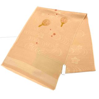 ☆新品未使用☆正絹　絽　夏用茶系帯揚げ　11(着物)