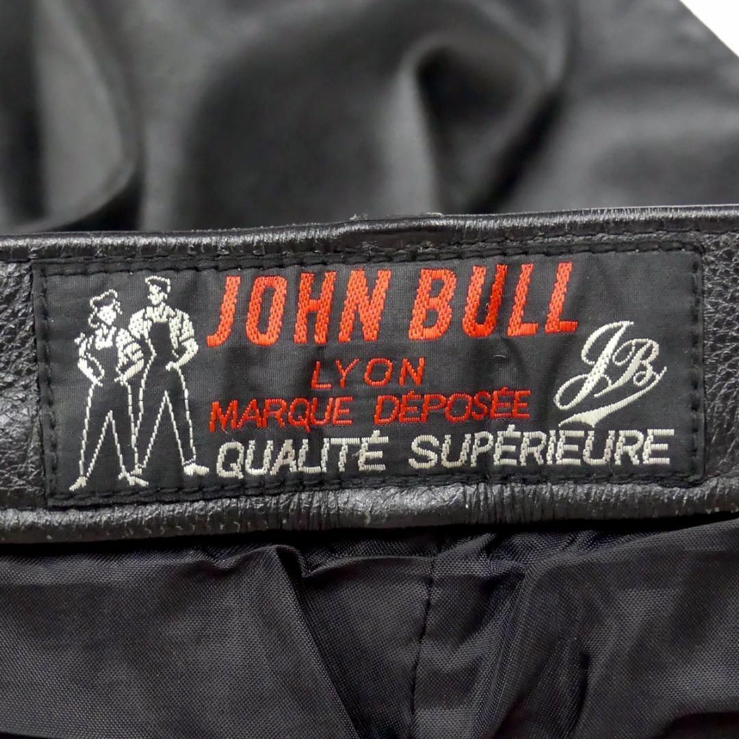 JOHNBULL(ジョンブル)のジョンブル レザーパンツ 本革 メンズ 黒 M 革パンツ 本皮 TJ1005 メンズのパンツ(その他)の商品写真