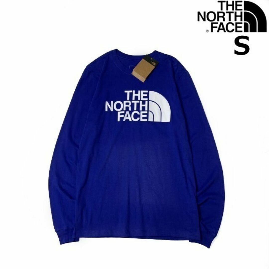 THE NORTH FACE(ザノースフェイス)のノースフェイス 長袖 Tシャツ ロンT US限定 ロゴ(S)青 180902 メンズのトップス(Tシャツ/カットソー(七分/長袖))の商品写真