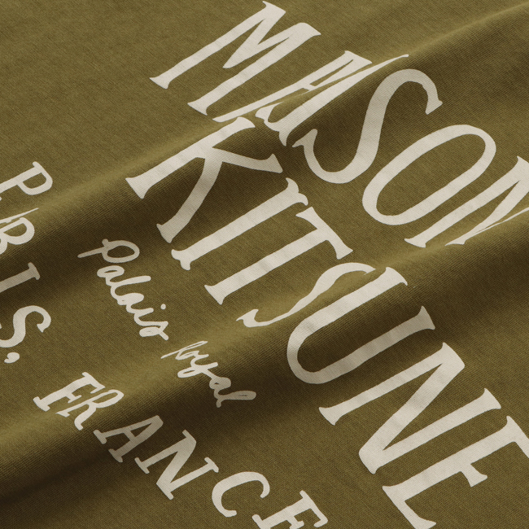 MAISON KITSUNE'(メゾンキツネ)のメゾンキツネ/MAISON KITSUNE シャツ アパレル メンズ PALAIS ROYAL CLASSIC TEE-SHIRT Tシャツ KHAKI LM00113KJ0008-0001-P360 _0410ff メンズのトップス(Tシャツ/カットソー(半袖/袖なし))の商品写真