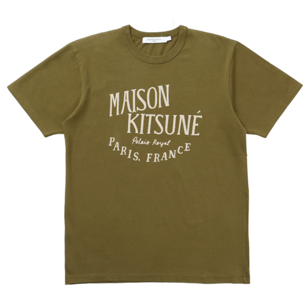 MAISON KITSUNE'(メゾンキツネ)のメゾンキツネ/MAISON KITSUNE シャツ アパレル メンズ PALAIS ROYAL CLASSIC TEE-SHIRT Tシャツ KHAKI LM00113KJ0008-0001-P360 _0410ff メンズのトップス(Tシャツ/カットソー(半袖/袖なし))の商品写真