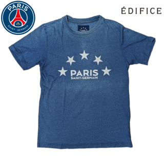 EDIFICE - PSG PARIS SAINT GERMAIN EDIFICE スター Tシャツ