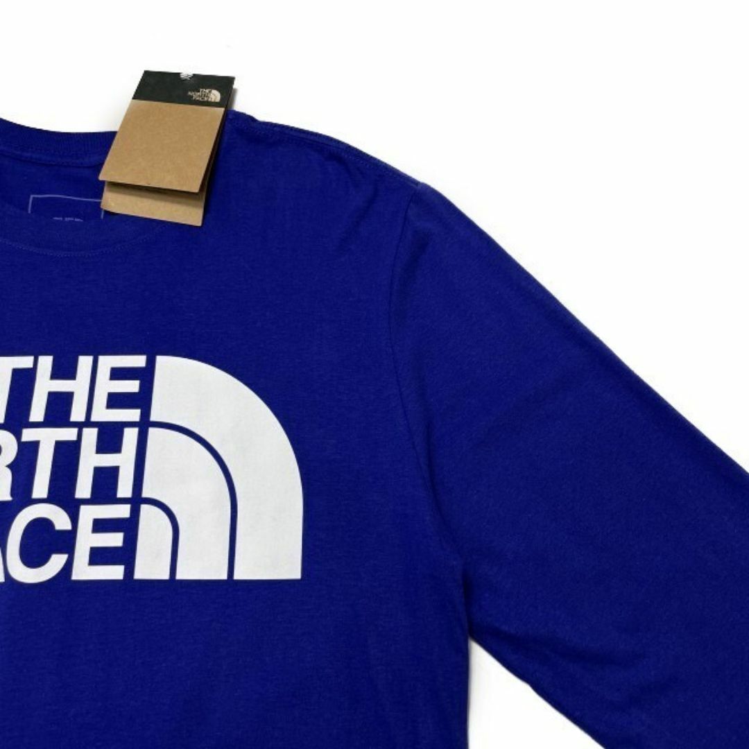 THE NORTH FACE(ザノースフェイス)のノースフェイス 長袖 Tシャツ ロンT US限定 ロゴ(L)青 180902 メンズのトップス(Tシャツ/カットソー(七分/長袖))の商品写真