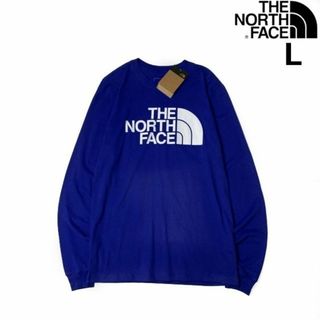 ザノースフェイス(THE NORTH FACE)のノースフェイス 長袖 Tシャツ ロンT US限定 ロゴ(L)青 180902(Tシャツ/カットソー(七分/長袖))