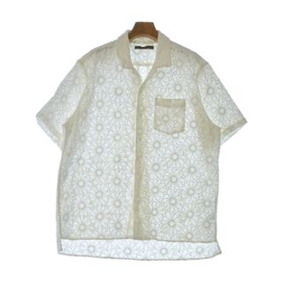 BENCH MARKING SHIRT カジュアルシャツ S 白 【古着】【中古】(シャツ/ブラウス(長袖/七分))