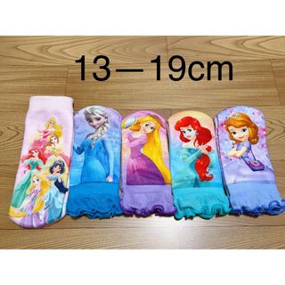 プリンセス　キッズ　子供　ソックス　靴下　13-19cm 5足セット(靴下/タイツ)