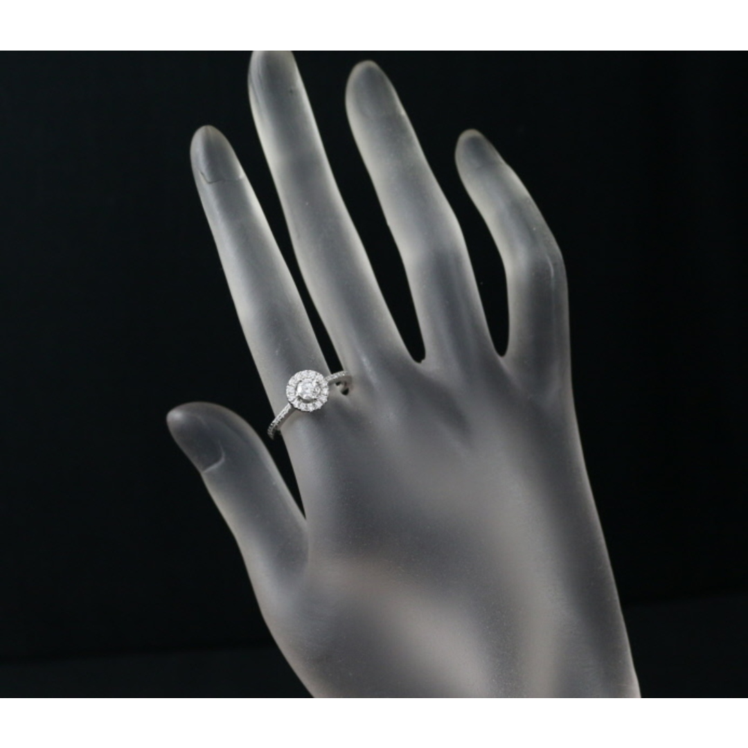 フォーエバーマーク リング ダイヤ 0.27ct/0.24ct センターオブマイユニバース 12号 Pt950  レディースのアクセサリー(リング(指輪))の商品写真