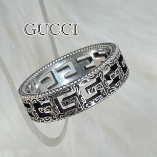 Gucci - 【美品・希少24号✨】グッチ　スクエアG リング　SV925 アラベスク　407