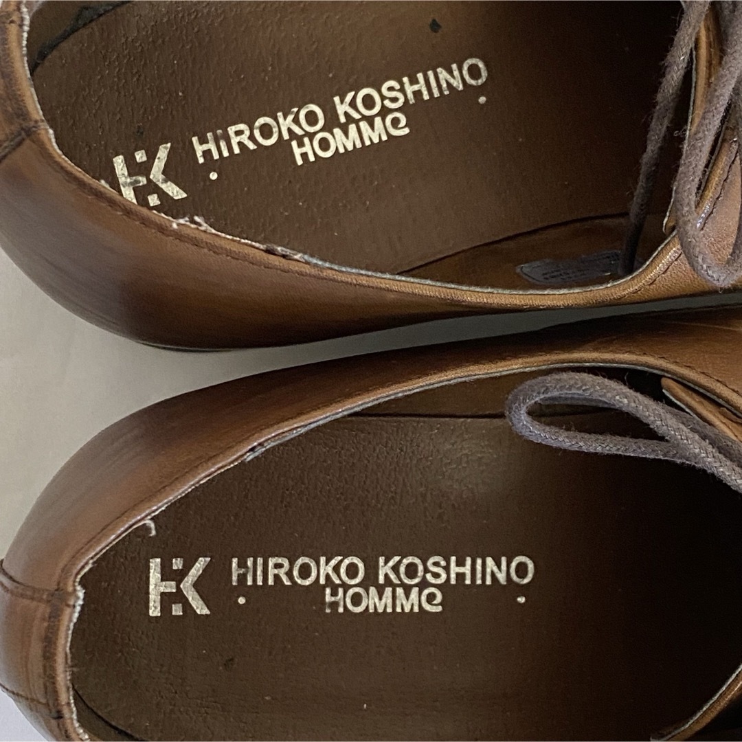 HIROKO KOSHINO(ヒロココシノ)の【Hiroko Koshino Homme 】本革 ビジネスシューズ ブラウン メンズの靴/シューズ(ドレス/ビジネス)の商品写真