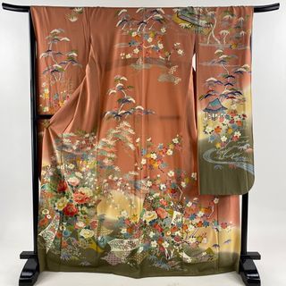 振袖 身丈170.5cm 裄丈67.5cm 正絹 美品 名品 【中古】(着物)