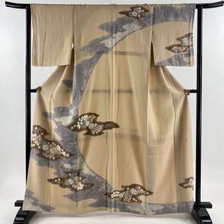 訪問着 身丈163cm 裄丈63cm 正絹 名品 【中古】(着物)