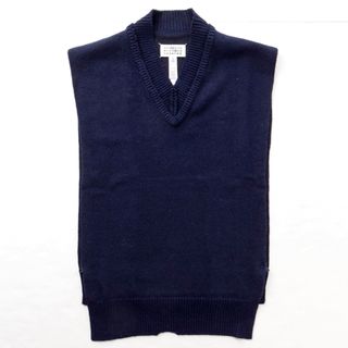 マルタンマルジェラ(Maison Martin Margiela)のメゾン マルジェラ/MAISON MARGIELA ニット アパレル メンズ ベスト NAVY SI1TH0001-S18064-511F _0410ff(ベスト)