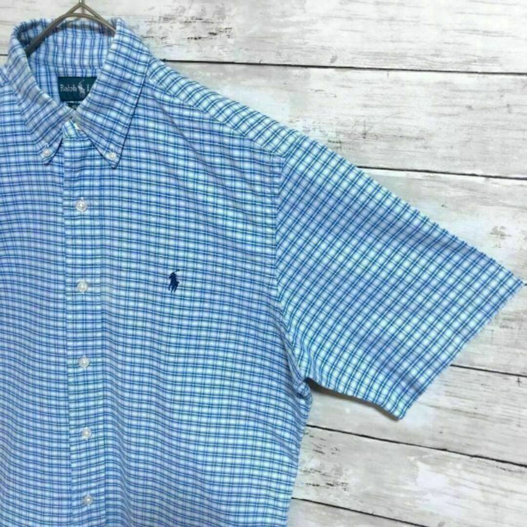 Ralph Lauren(ラルフローレン)のj19 US古着 ラルフローレン BD半袖シャツ CLASSICFIT 刺繍ロゴ メンズのトップス(シャツ)の商品写真