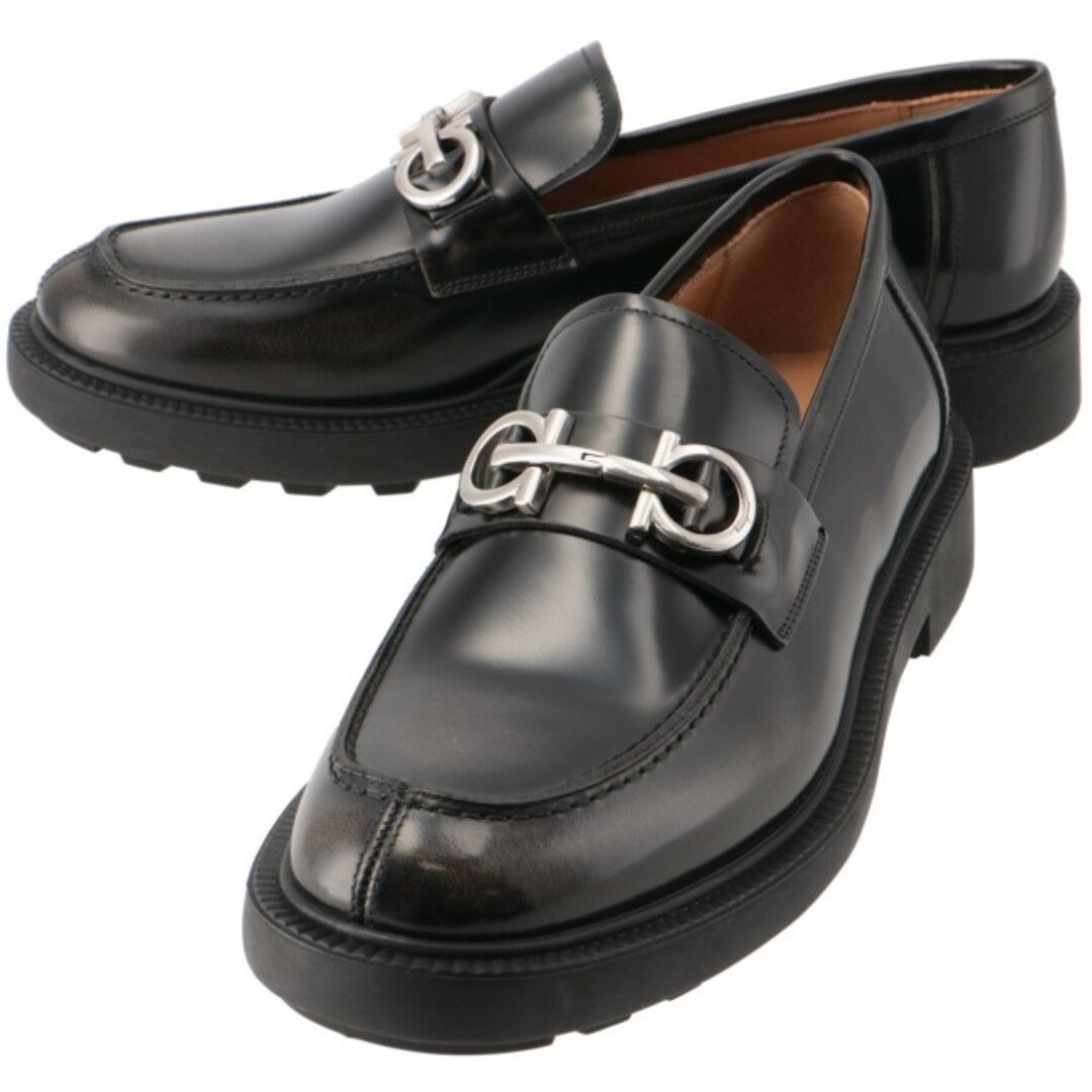 Ferragamo(フェラガモ)のフェラガモ/FERRAGAMO シューズ メンズ GALLES モカシン NERO 021141-0001-0010 758380 _0410ff メンズの靴/シューズ(ドレス/ビジネス)の商品写真