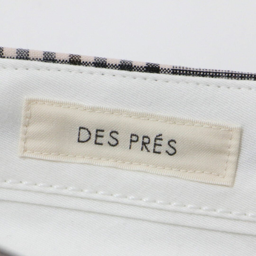 DES PRES(デプレ)の美品 DES PRES デプレ パンツ テーパーパンツ ブラウン系 32(5号) チェック ウール シガレットパンツ アンクル丈 ストレッチ 秋冬 ボトムス ズボン 日本製 オフィス カジュアル 大人 きれいめ【レディース】【中古】 レディースのパンツ(その他)の商品写真