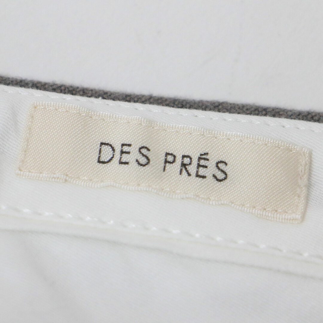 DES PRES(デプレ)の美品 DES PRES デプレ パンツ テーパード パンツ ブラウン系 32(5号) ウール ストレッチ スリム シガレットパンツ アンクル丈 フランネル ボトムス ズボン シンプル オフィス カジュアル キレカジ ビジネス 大人 きれいめ 【レディース】【中古】 レディースのパンツ(その他)の商品写真