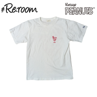 #Re:room X SNOOPY ホワイト 両面プリント 半袖Tシャツ(Tシャツ/カットソー(半袖/袖なし))