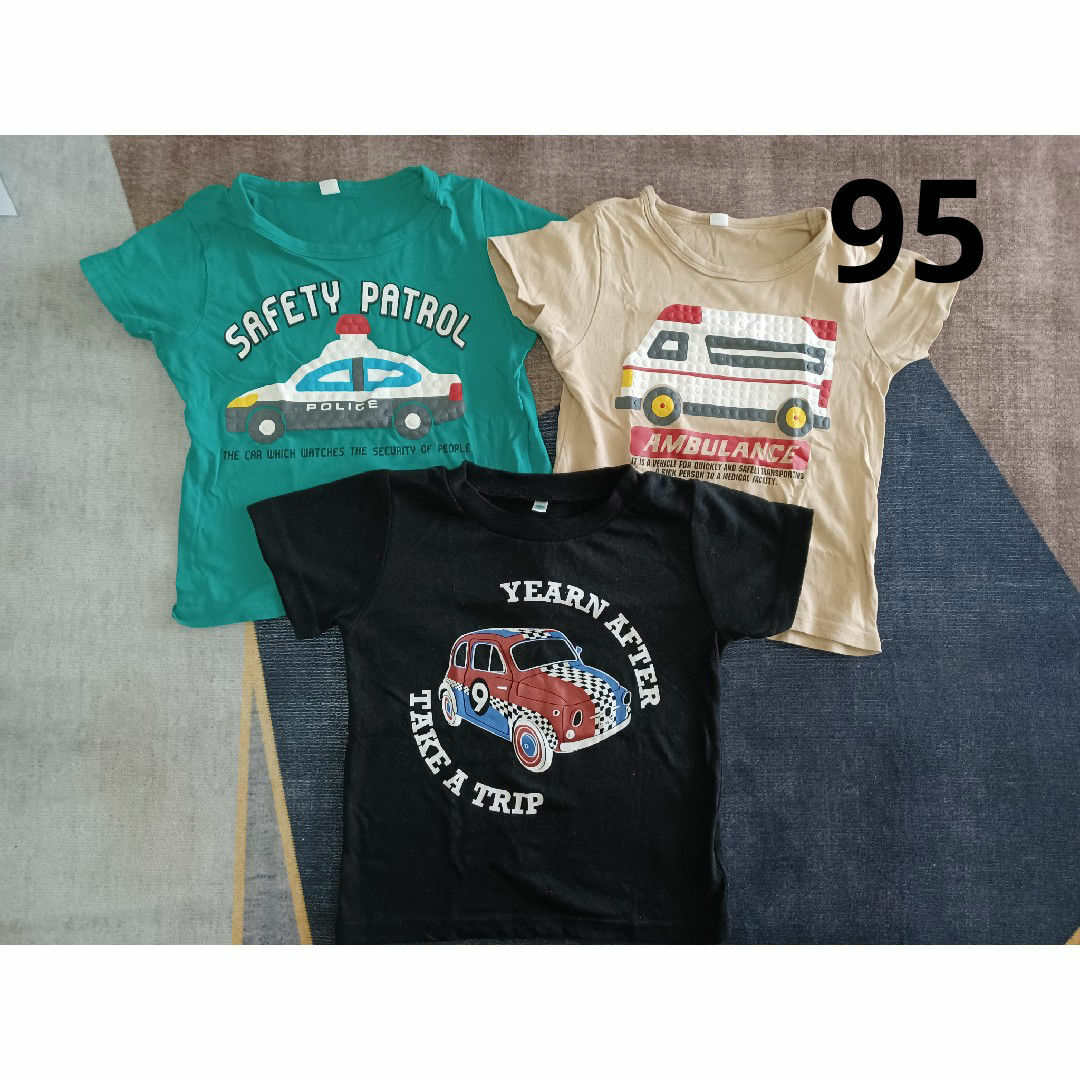 西松屋(ニシマツヤ)の半袖Tシャツ 3枚セット キッズ/ベビー/マタニティのキッズ服男の子用(90cm~)(Tシャツ/カットソー)の商品写真