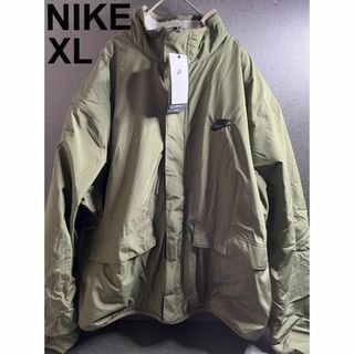 ナイキ(NIKE)の新品XL ナイキ メンズ リバーシブル ボアジャケット カモフラ オリーブ(ミリタリージャケット)