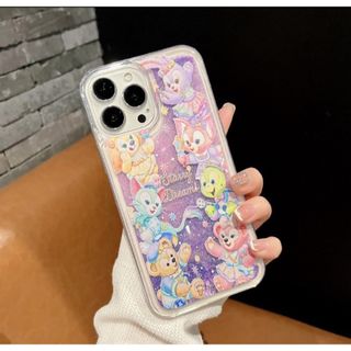 iPhone14用　ラメグリッター　ジェラートニ　リーナベル(iPhoneケース)