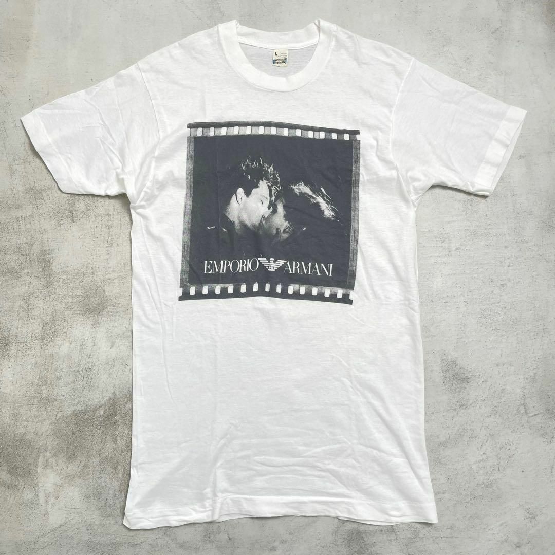 Armani(アルマーニ)の【80s】ARMANI アルマーニ Bruce Weber 半袖 Tシャツ L メンズのトップス(Tシャツ/カットソー(半袖/袖なし))の商品写真