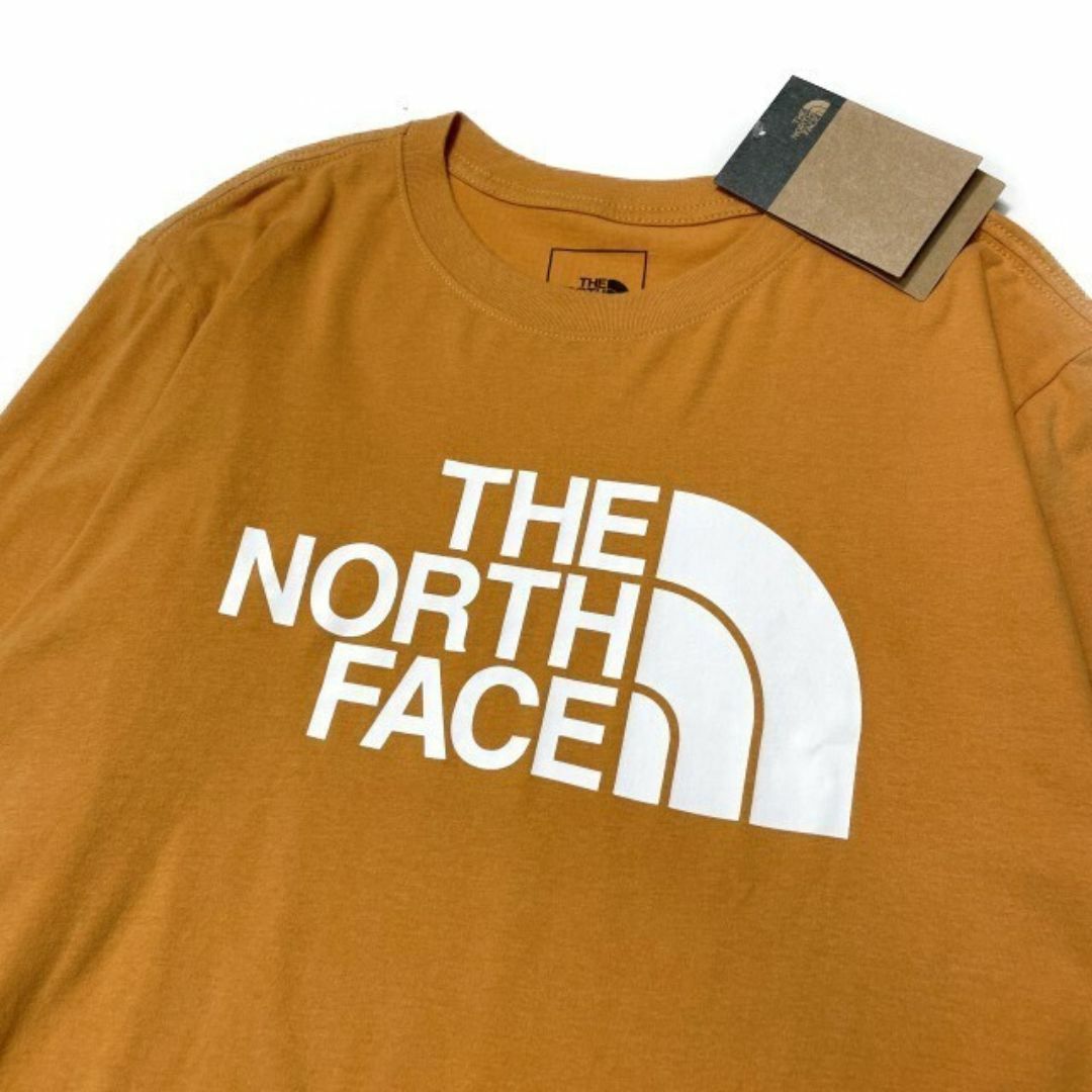 THE NORTH FACE(ザノースフェイス)のノースフェイス 長袖 Tシャツ US限定 ロゴ(M)オレンジ 180902 メンズのトップス(Tシャツ/カットソー(七分/長袖))の商品写真