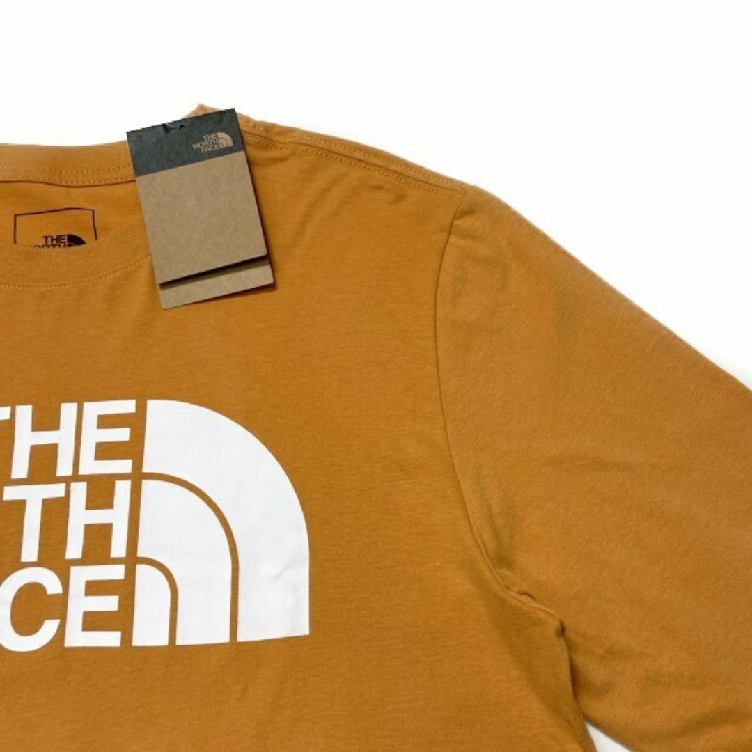 THE NORTH FACE(ザノースフェイス)のノースフェイス 長袖 Tシャツ US限定 ロゴ(M)オレンジ 180902 メンズのトップス(Tシャツ/カットソー(七分/長袖))の商品写真