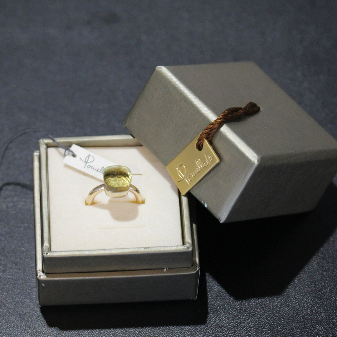 Pomellato(ポメラート)のポメラート ヌード リング 8号(48)750 K18PG レモンクォーツ 箱 レディースのアクセサリー(リング(指輪))の商品写真
