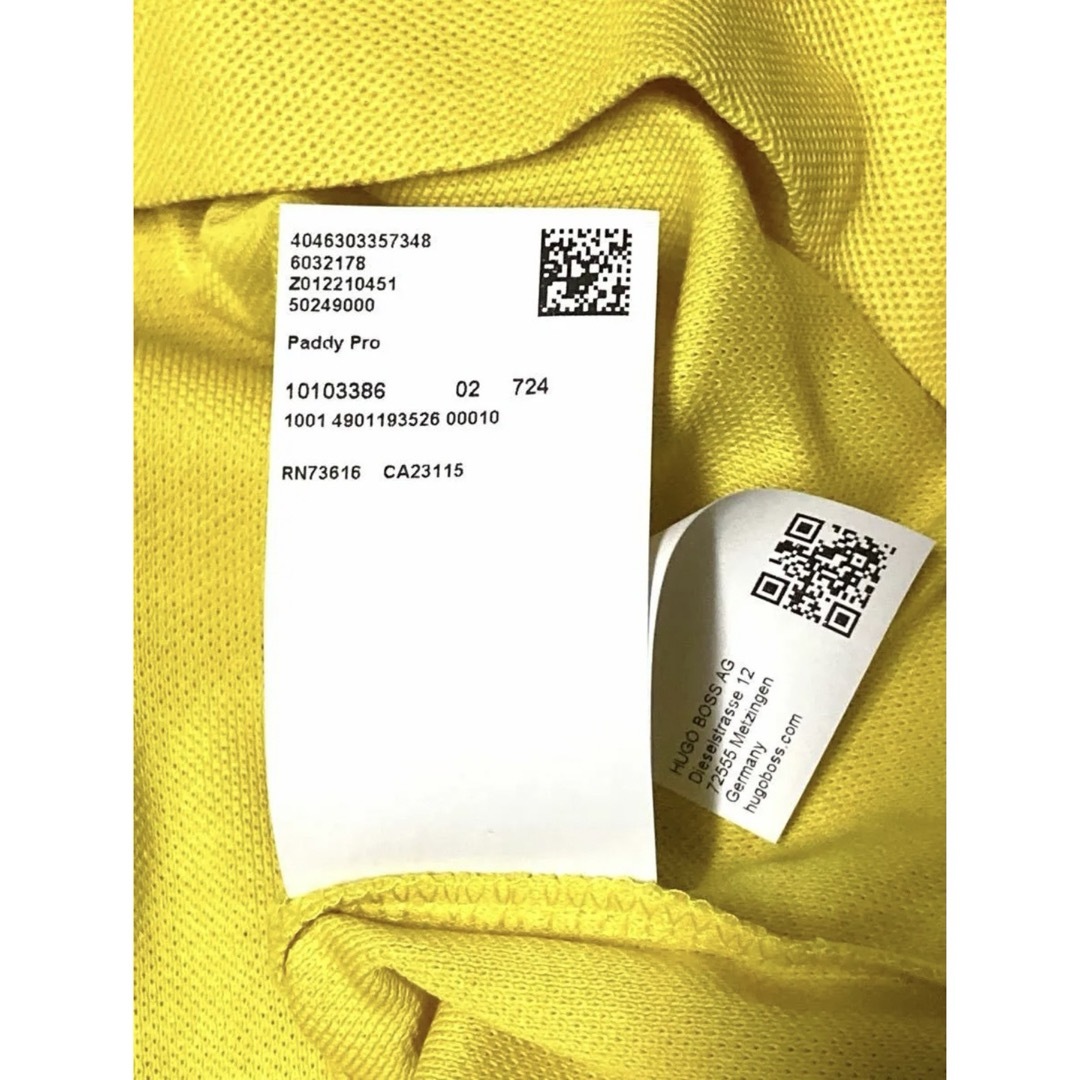 HUGO BOSS(ヒューゴボス)のヒューゴボス  新品未使用　Sサイズ  ポロシャツ 黄色　HUGO BOSS メンズのトップス(ポロシャツ)の商品写真