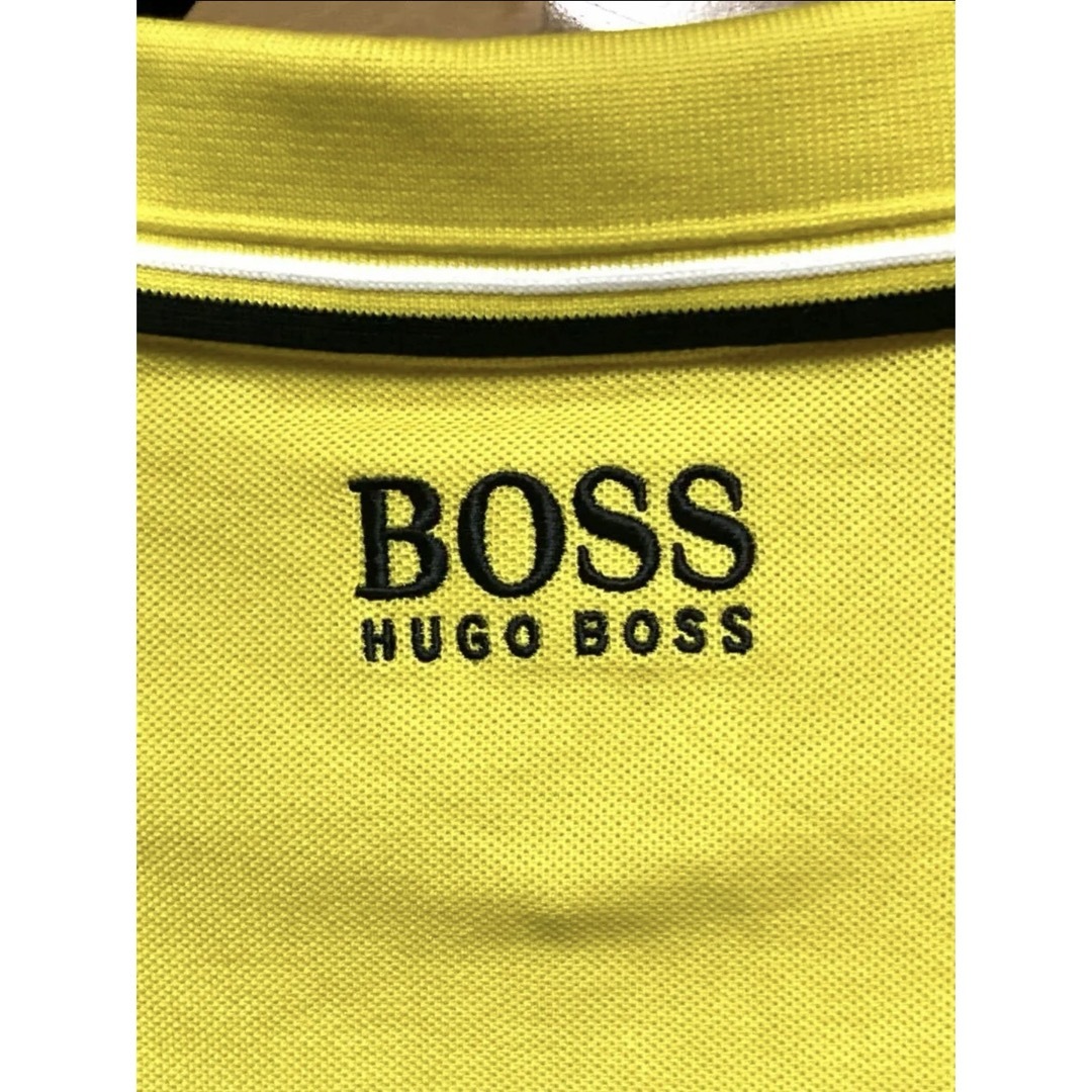 HUGO BOSS(ヒューゴボス)のヒューゴボス  新品未使用　Sサイズ  ポロシャツ 黄色　HUGO BOSS メンズのトップス(ポロシャツ)の商品写真