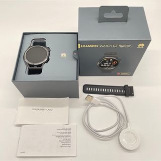 ファーウェイ(HUAWEI)のHUAWEI WATCH GT RUNNER スマートウォッチ ブラック(その他)