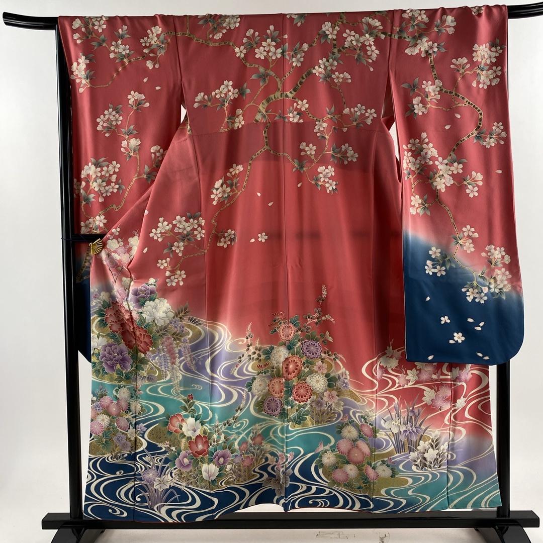 振袖 身丈156.5cm 裄丈68cm 正絹 美品 名品 【中古】 レディースの水着/浴衣(着物)の商品写真