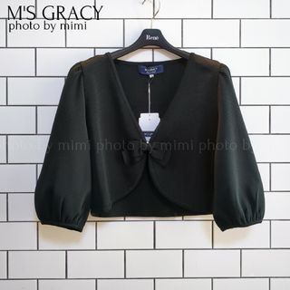 エムズグレイシー(M'S GRACY)のM'S GRACY*おリボンカーディガン(ボレロ)