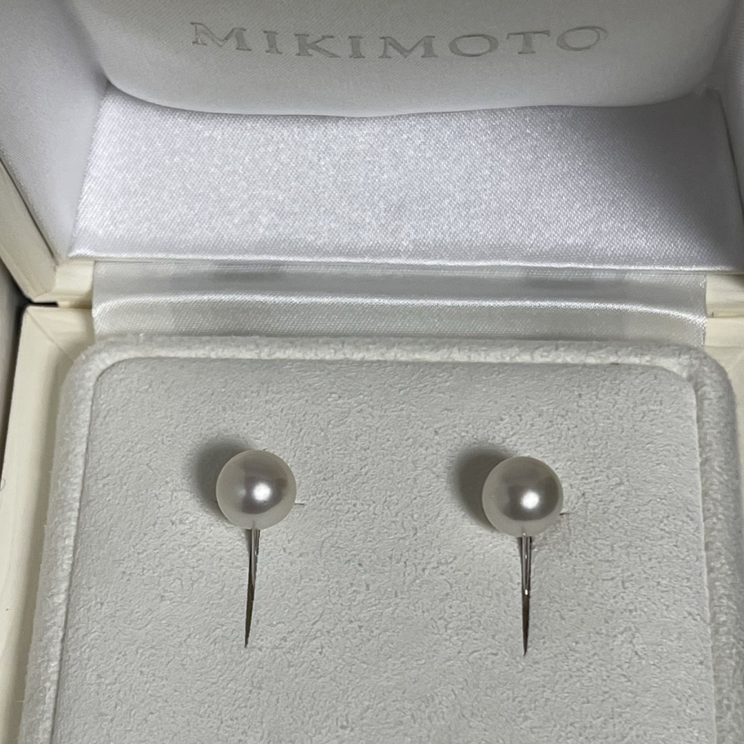 MIKIMOTO(ミキモト)の【美品】ミキモトイヤリングk18 8-8.1mm定価21.6万円 レディースのアクセサリー(イヤリング)の商品写真