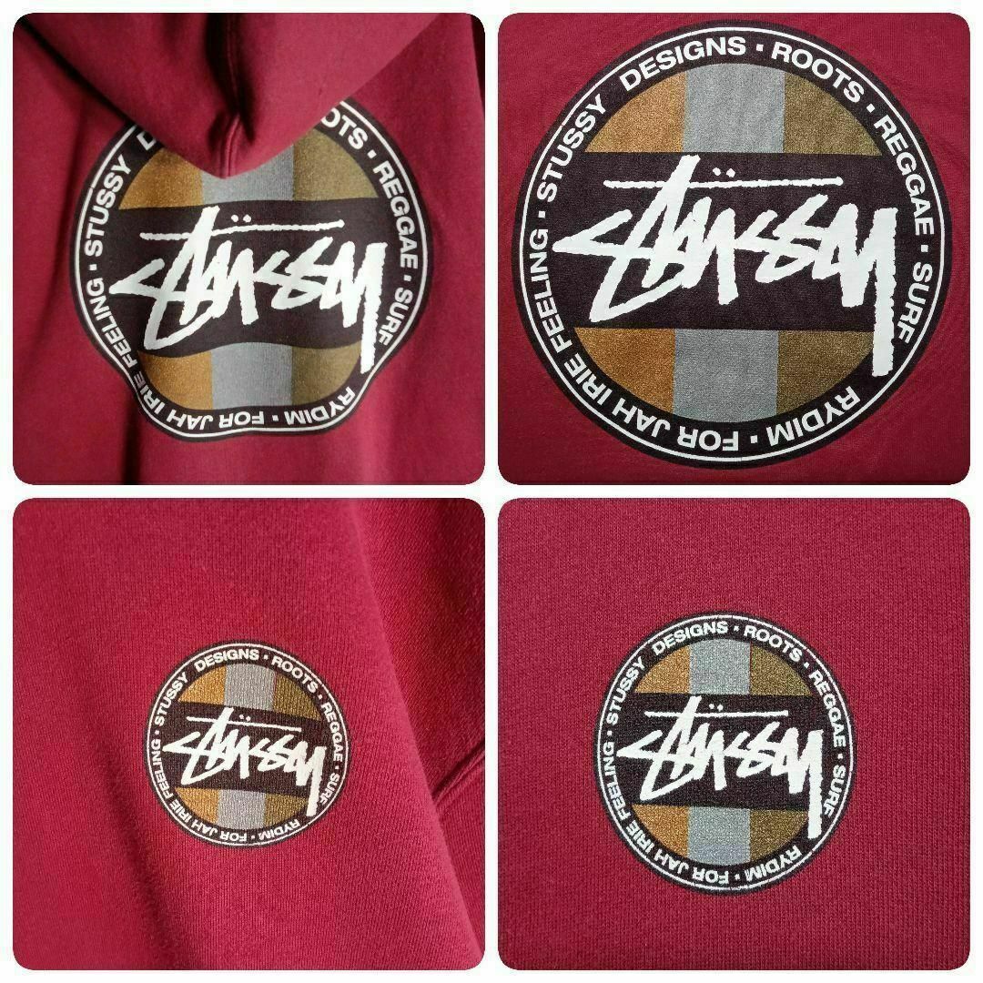 STUSSY(ステューシー)の【超希少モデル】ステューシー☆バックラスタカラーロゴ入りパーカー 入手困難 人気 メンズのトップス(パーカー)の商品写真