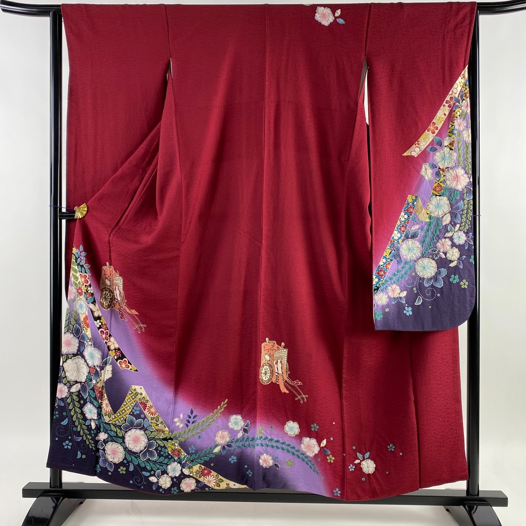 振袖 身丈156.5cm 裄丈64cm 正絹 美品 名品 【中古】 レディースの水着/浴衣(着物)の商品写真