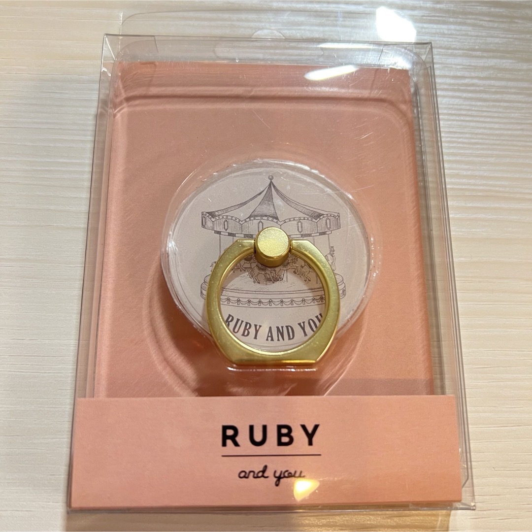 RUBY AND YOU スマホリング ノベルティ 非売品 レディースのアクセサリー(その他)の商品写真