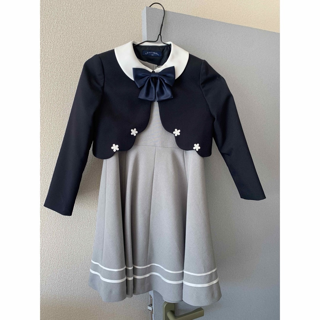 chopin deuxフォーマルワンピース、靴、ジャケット３点セット キッズ/ベビー/マタニティのキッズ服女の子用(90cm~)(ワンピース)の商品写真