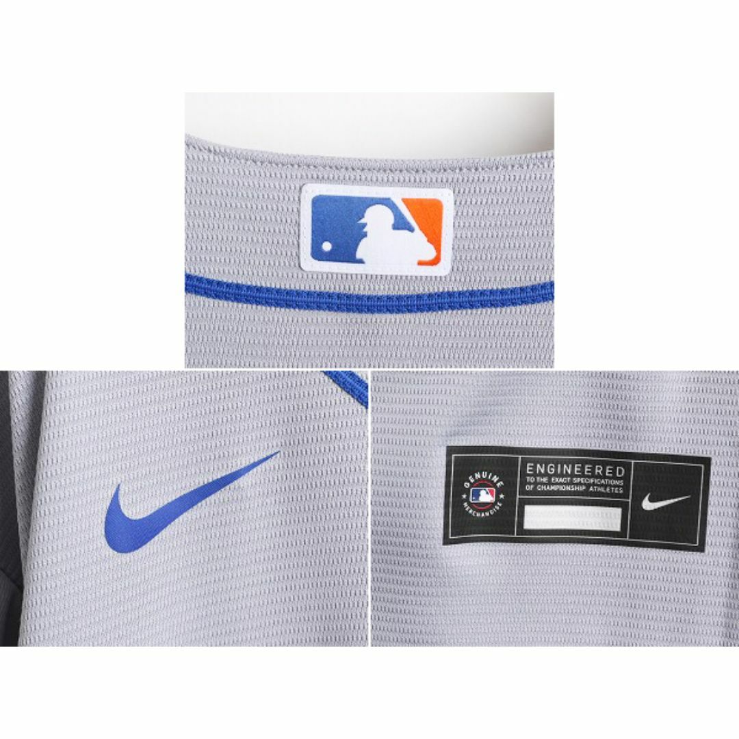 NIKE(ナイキ)のMLB オフィシャル ナイキ メッツ ベースボール シャツ メンズ XL NIKE ユニフォーム ゲームシャツ メジャーリーグ 半袖シャツ 大きいサイズ スポーツ/アウトドアの野球(ウェア)の商品写真