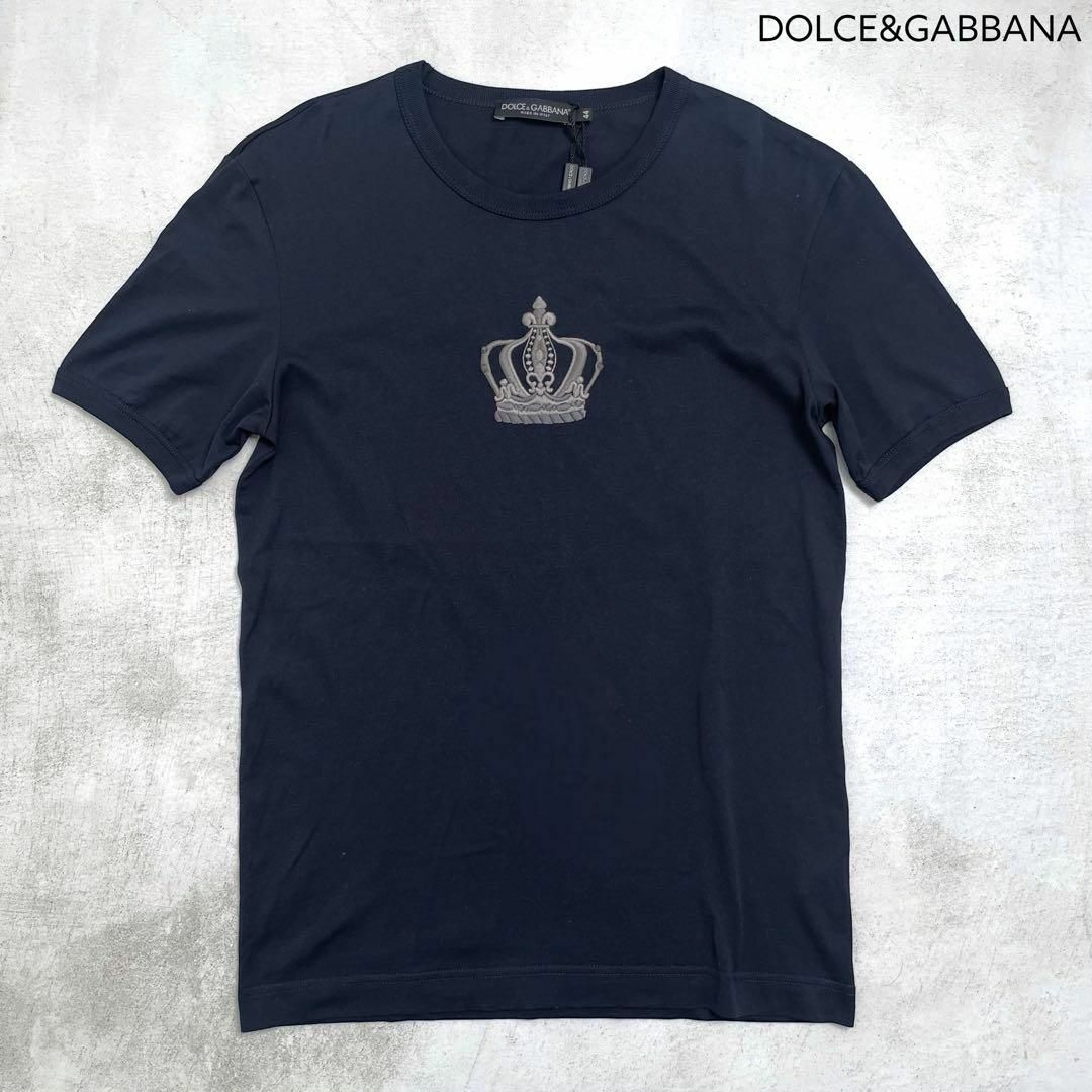 【新品】DOLCE&GABBANA 王冠 クラウン カットソー Tシャツ 44 メンズのトップス(Tシャツ/カットソー(半袖/袖なし))の商品写真