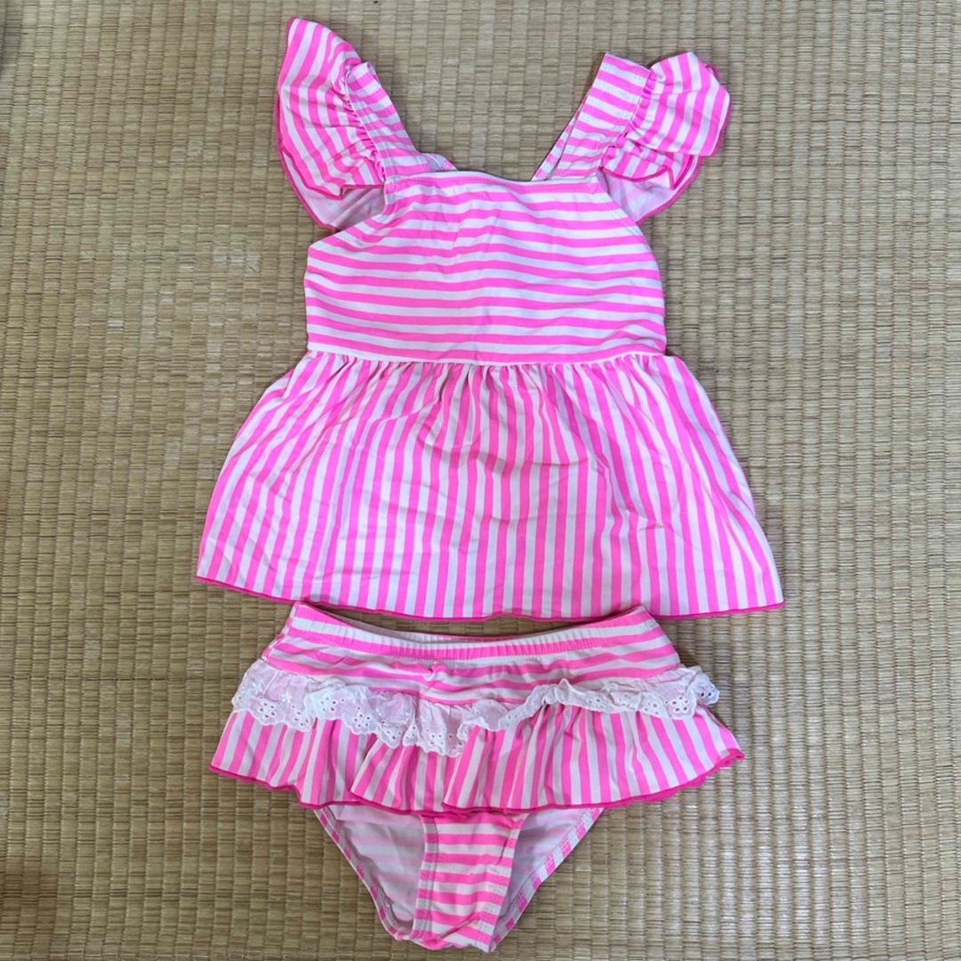 130ピンクセパレート水着 キッズ/ベビー/マタニティのキッズ服女の子用(90cm~)(水着)の商品写真