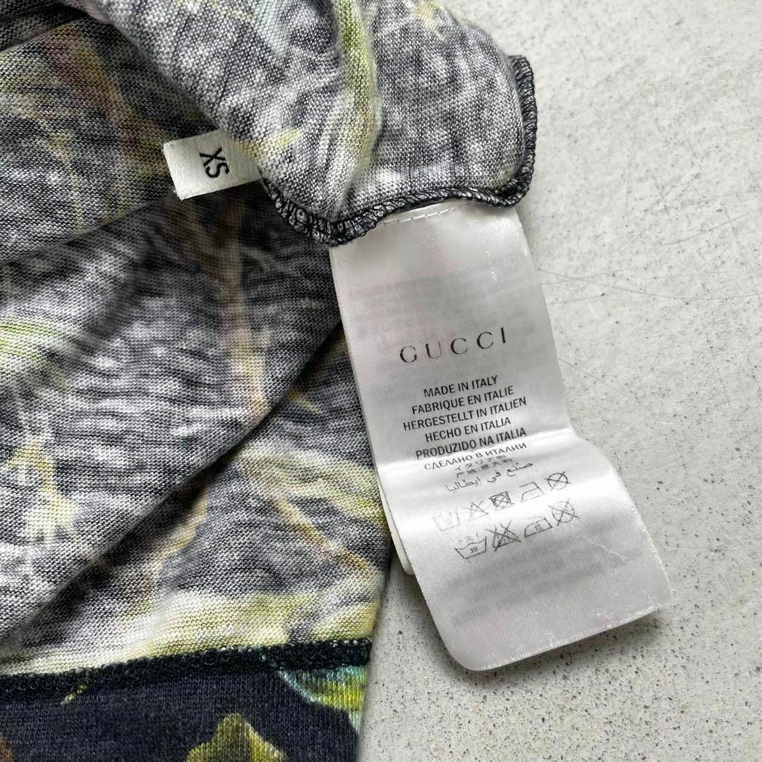 Gucci(グッチ)のGUCCI グッチ 花柄 ボタニカル 総柄 Tシャツ カットソー XS 高級 メンズのトップス(Tシャツ/カットソー(半袖/袖なし))の商品写真